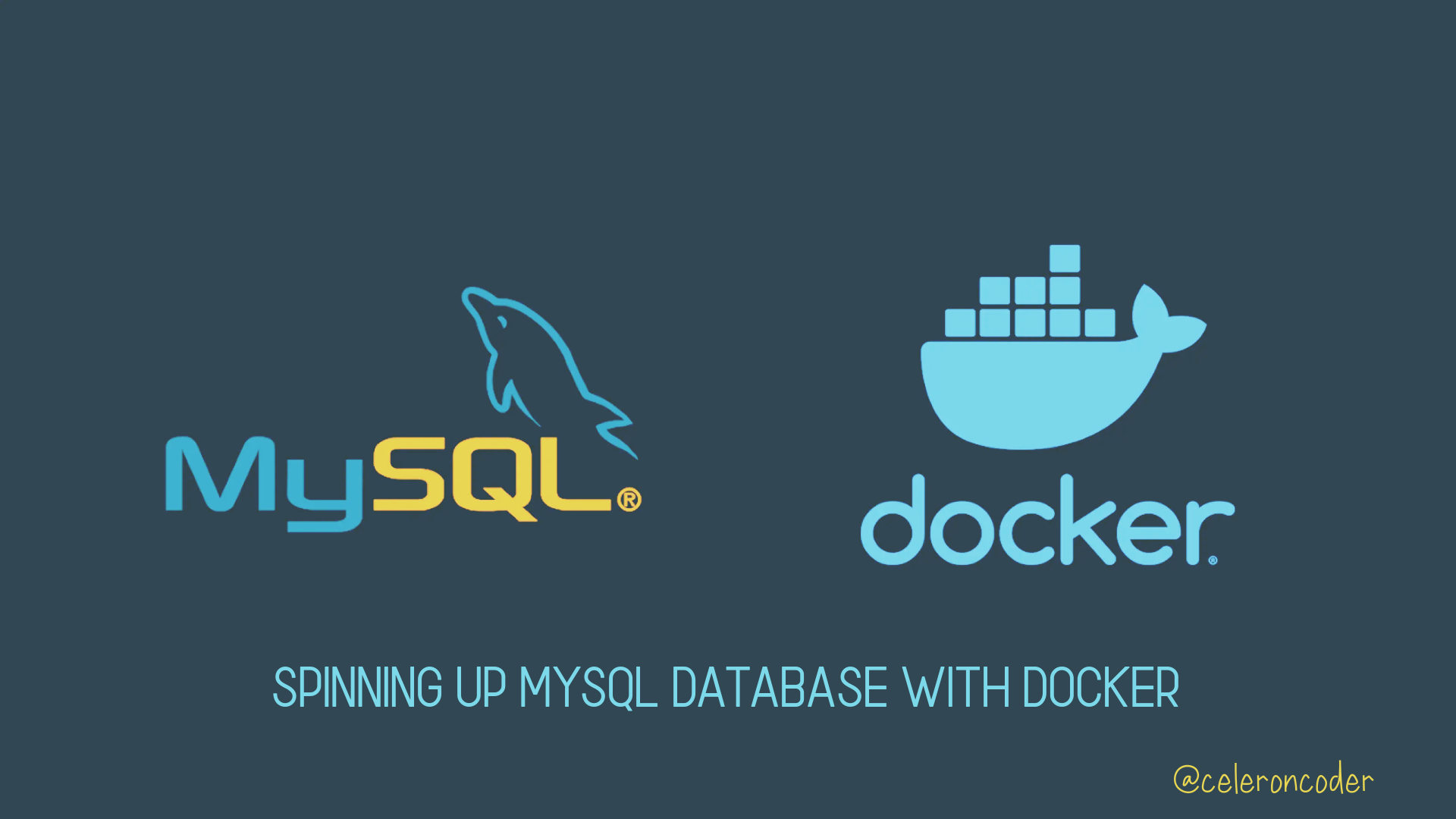 Spinning up MySQL with Docker